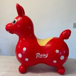 Rody rode on bouncy horse red